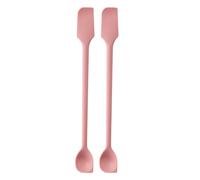 2 Pcs Mini Silicone Spatulas, Multifunctional Small Scrapers for Kitchen, Cosmetics & Jars, Reusable Stirrer for Jam, Lotion, Narrow & Thin Bottles, Colorful