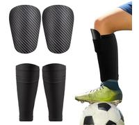 2 PCS Mini Soccer Shin Guards, Breathable Adults Shin Defender, Shin Guards for Boys & Girls (2 Sets)