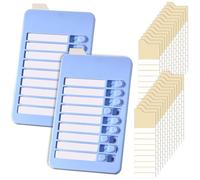 2 Pcs Mini to Do List Checklist Board, Chores Chart for Kids Adults Routine Chart for Children, to Do Board for Wall Fridge Kitchen, to Do List Planner with 52 Replaceable Blank Paper