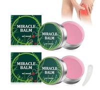 2 Pcs Miracle Balm for Legs and Feet,Soothing Joint Cream,Balm Soothing Joint Cream,with 1 Crescent Spoon,Relieve Joint Discomfort,Fast Absorption and Non-Sticky,Suitable for Multiple Parts