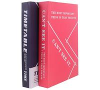 2 Pcs Modern Simple Book Model for Photo Studio Staging | Paper Build, Smooth Surface, Lifelike Style, for Bookshelf Displays and Table Home Decor Random Style