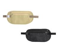 2 Pcs Money Belts for Travel - Hidden Anti-Theft Waist Pouches, Adjustable Straps, Lightweight and Secure for Travel Essentials