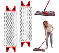 2 Pcs Mop Refill Compatible With Vileda 1-2 Spray, 1-2 Spray Mop Head Replacement, Spray Mops For Floor, Spray Mop Replacement Pad, Compatible With Vileda Mop, Cleaning Pad Washable & Reusable (Grey)