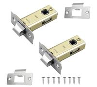 2 Pcs Mortice Latches Interior Door Catch 45mm Tubular Door Mortice for Sprung Lever Door Handles Tubular Latch Compatible with Various Door Lock Handles