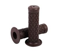 2 Pcs Motorcycle Grips, Keenso Universal Motorcycle Handlebars 7/8 22 mm Non-Slip Gel Hand Grips Bar End for Engine, Dirt Bike Rubber (Dark_Brown)