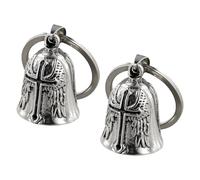 2 Pcs Motorcycle Guardian Bell, Good Luck Bell, Metal Motorbike Luck Riding Bell, Portable Biker Bells, Rides a Bell to Dispel Bad Luck, Motorcycle Accessories Gifts for Biker Riders Man Husband
