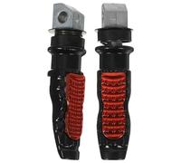 2 Pcs Motorcycle Pedals Universal Footrest Aluminum Alloy Dirt Bike Accessories Motorcycle Footpegs(Red)