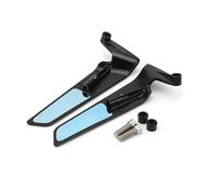 2 Pcs Motorcycle Rear View Mirrors for Kawasaki Zz-R 1400 | Clear glass for safe rear vision, easy handlebar fitting, 2 mirrors included