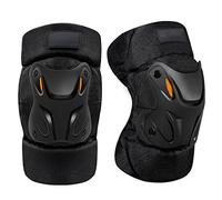 2 Pcs Motorcycle Riding Knee Pads Adjustable Elbow Fall Device with Reflective Strip Breathable Comfortable Strap Design for Dirt Bicycle Cycling Skating Mountain Skiing Snowboarding Water Sports