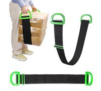 2 Pcs Moving Strap,Adjustable Furniture Moving Straps Single or Multi-Person Retractable Carrying Strap Bulky Objects Lifting Straps for Carry Furniture, Appliances and Mattresses(Green Black)