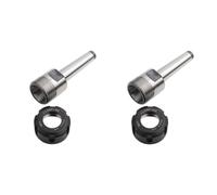 2 Pcs MT2 ER25 Taper Collet Chuck Holder with M10 Thread Face Milling Arbor Adapter for CNC Use