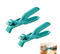 2 PCS Multi Angle Hot Plate Gripper Tongs, Anti Scald Plate Gripper, Multi-Purpose Anti-Scald Bowl Holder Clip for Kitchen, Hot Dish Grippers Clips Tongs Clamp for Pots, Bowls, Plates (Green)