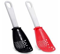 2 Pcs Multifunctional Cooking Spoon Slotted Spoon Kitchen Cooking Plastic Spoons for Kitchen Cooking Mashing Grating Garlic Egg White Separator Skimmer Colander Strainer