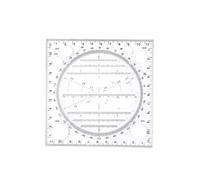 2 Pcs Multifunctional Drawing Ruler, Angle and Circle Maker Drawing Geometric Drawing Template Measuring Ruler Draw Tool for Office and School