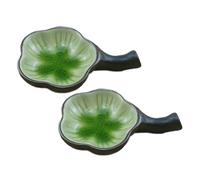 2 Pcs Multifunctional Inkwell Dish Porcelain Handmade Ink Well Inkstone with Brush Holder for Chinese Japanese Calligraphy Painting Practice