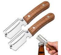 2 Pcs Multifunctional Vegetable Peeler, Elite Gourmet Peeler, Zero Snag Wooden Kitchen Tool, 2-in-1 Multi Functional Vegetable Peeler, Peeler Knife,Multifunctional Peeler