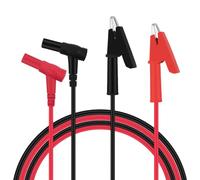 2 PCS Multimeter Test Leads - Banana Plug to Alligator Clip Leads - Multimeter Crocodile Clips Electrical Testing Wires for Multimeters Clamp Meters Automotive and DIY Circuit Testing