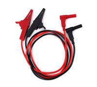 2 Pcs Multimeter Test Wires with Insulated Clamps, Heavy Duty Banana Plug to Alligator Clip Test Wires Suitable for Multimeter Field Instruments Electrical Testing Automotive Circuits