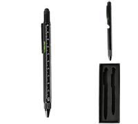 2 Pcs Multitool Pen Set, Multi Tool Pen with LED Light, Screwdriver, Bottle Opener, Stylus, Level, Ruler, Gifts for Men Dad Husband, DIY Handyman Gadgets, Gift Box Included, Everyday Carry