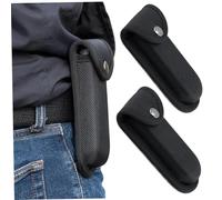 2 Pcs Multitool Sheath, Knife Sheath with Belt Loop & Snap Closure, Wear-Resistant Compact 2.8x5.9 in Belt Pouch for Men Carpenter, Without Knives