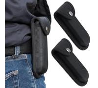 2 Pcs Multitool Sheath, Knife Sheath with Belt Loop & Snap Closure, Wear-Resistant Compact 2.8x5.9 in Belt Pouch for Men Carpenter Craftsman, Without Knives, Multitool Pouch