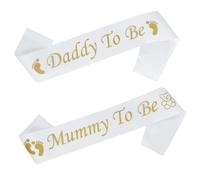 2 PCS Mummy to Be Sash Daddy to Be Sash Mummy and Daddy to Be Sash Mum to Be Sash Baby Shower Sash Party Decoration Baby Shower Mummy to Be Sash for Mum