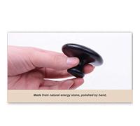 2 Pcs Mushroom Shape Massage Hot Stones Lava Basalt Hot Rock Guasha Tools Lava Basalt Hot Stone Face Body Spa