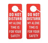 2 PCS My Alone Time is For Your Safety Door Hanger Privacy In Session Sign Work from Home Sign (alone time UK)