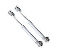2 Pcs N Heavy Duty Hydraulic Gas Spring Lift Strut for Cabinet Doors | Metal Build, Silver Finish, Full-stage Damper, Opens Lids to 90 Degrees, Five Screws Included