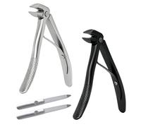 2 PCS Nail Clippers for Seniors, Ergonomic Long Handled Nail Clippers with Catcher, Long Handled Toenail Clipper with 2 Nails File for Thick Toenails