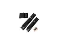 2 Pcs Nail Clippers Set, Sturdy Heavy Duty Stainless Steel Toenail Clippers,Precision Toe Nail Clipper for Thick Nails for Men & Women,Set of 2 Black