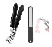 2 pcs Nail Clippers, Toe Nail Clippers for Thick Nails for Thick Nails - Ultrawide Jaw Toenail Clipper for Seniors, Sharp-Heavy Duty Nail Trimmer, Premium Steel Nail Clippers for Men, Women