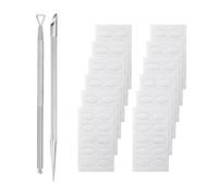 2 Pcs Nail Etching Tool with 120 Sheets Grit Sandpaper Cuticle Pusher Cuticle Sticks for Nails Cuticle Pusher Tool Nail Nail Etching Tool Stainless Steel Exfoliating Tool for Nail Care