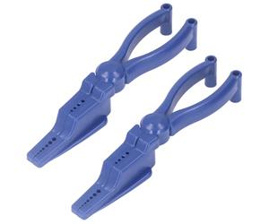 2 Pcs Nail Holder for Hammering, Plastic Pliers Nail Holder Plier for Hammer Nails Plastic Slip Joint Pliers Finger Safe Portable Tools