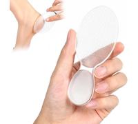 2 Pcs Nano Glass Foot File, 8-Shaped Glass Foot File Callus Remover Feet Scrubber Professional Pedicure Tool, Heel Dead Skin Remover Pumice Stone (2 Pcs)