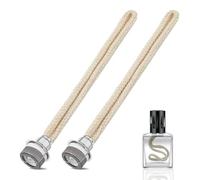 2 Pcs Natural Cotton Oil Lamp Wick - 13mm for Catalytic Burners, Diffusers & Aromatherapy