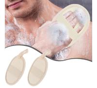 2 Pcs Natural Loofah Sponge Exfoliating Body Scrubber,Exfoliating Loofah Sponge,Shower Body Exfoliator Scrubbing Pads,Body Loofah Skin Bath Loofah, Exfoliating Sponge Face Wash Pads for Women and Men