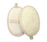2 Pcs Natural Loofah Sponge - Gentle Exfoliating Sponge for Body and Face, Eco-Friendly Natural Loofah Scrubber, Perfect for Shower and Bath, Ideal for Men and Women to Achieve Smooth, Healthy Skin