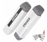 2 Pcs Natural Rubber Eraser Ink Eraser, Sand Fountain Pen Rubber for Ink/Pencil, Erasers and School Office Correction Supplies for Fountain Ball-Point Pen Double Head Remover