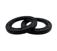 2 Pcs NBR TG4 Skeleton Oil Seal Rings, 20 mm x 42 mm x 5 mm, Black Nitrile Rubber Seal