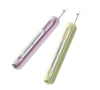 2 pcs Needle Threaders Automatic, 2 in 1 Needle Threader Seam Ripper Hand Sewings, Stretchable Seam Rippers for Sewing, for Knitting, Cross Stitch, Embroidery, Threading and Thread Removal