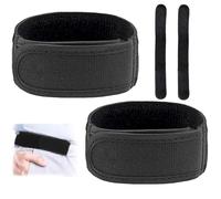 2 PCS No Buckle Belts for Men - Adjustable Elastic Waist Belt - Invisible Buckless Belt for Casual Wear, Work, Sports & Travel (Black)