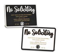 2 Pcs No Cold Callers Sign for Front Door, No Cold Callers Door Signs, No Cold Callers Sticker, No Junk Mail Sticker for Letterbox, No Cold Calling Sign with Adhesive Backing, Black and White