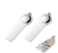 2 Pcs Nomination Charms Tool, Italian Charm Bracelet Helper Tool, Stainless Steel Round Opening Tool, for Adding Links and Removing Bracelets,Women Charm Accessory Tool