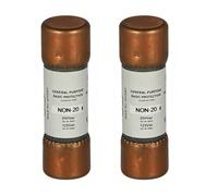2 Pcs NON-20 20 Amp 250 Volt Non Current Limiting Fuse