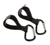 2 Pcs Non-Slip Alloy Magic Stick Hook Stroller Carriage Bag Hanger Hook