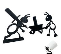 2 PCS Novelty Toilet Roll Holders, Funny Toilet Roll Holder Standing, Quirky Bathroom Decor for Small Spaces, Unique Gift Idea