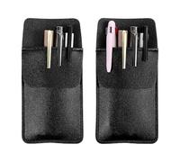 2 Pcs Nursing Pocket Pen Holder Leather Pen Pouch Holder Pocket Protector Organizer Pockets Protector for Men Shirt Suitable Lab Coats Holds Pens Pointers Pencils Cards School Office Hospital Supply