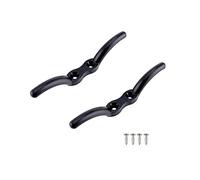 2 Pcs Nylon Cleat Hooks 110mm Boat Deck Trailer Rope Tiebacks Pulley Flagpole Washing Line Cleat Hook Heavy Duty Marine Accessories