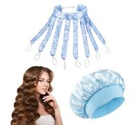 2 Pcs Octopus Heatless Curler, Heatless Curlers Headband Includes Nightcap Set, Heatles Curlslazy Soft Styling Design Band Curly Non Heated Waves Set for Short/Long Sleeping